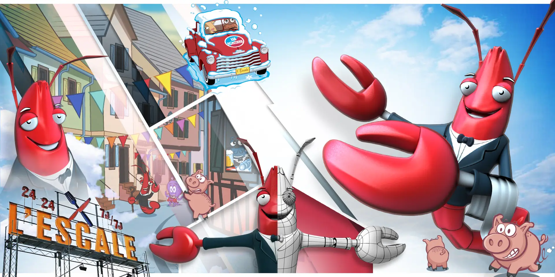 DGO3D : Mascotte 3D pour le Restaurant "L'Escale"